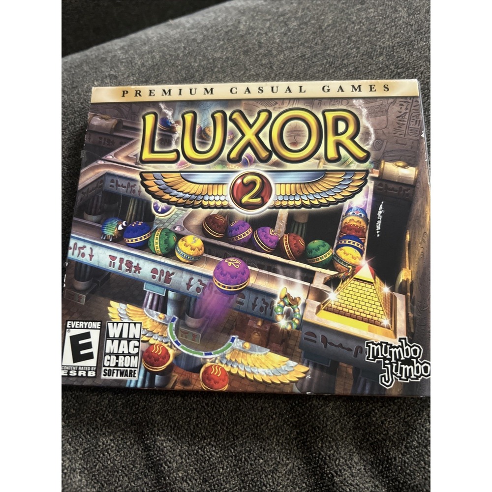 MumboJumbo Luxor 2 PC Mac CD-ROM Software OS X XP Multicolor Casual Puzzle Game